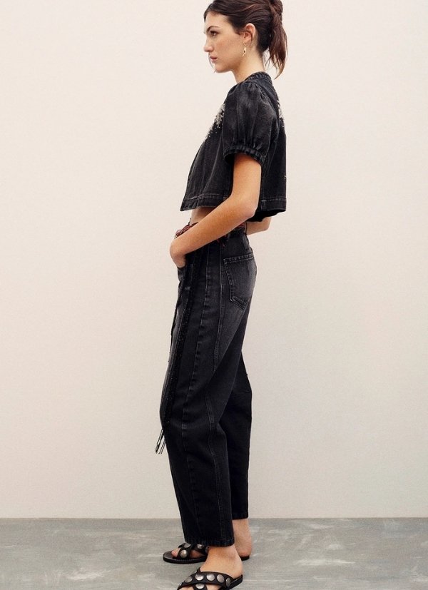 105 Jean Barrel Black